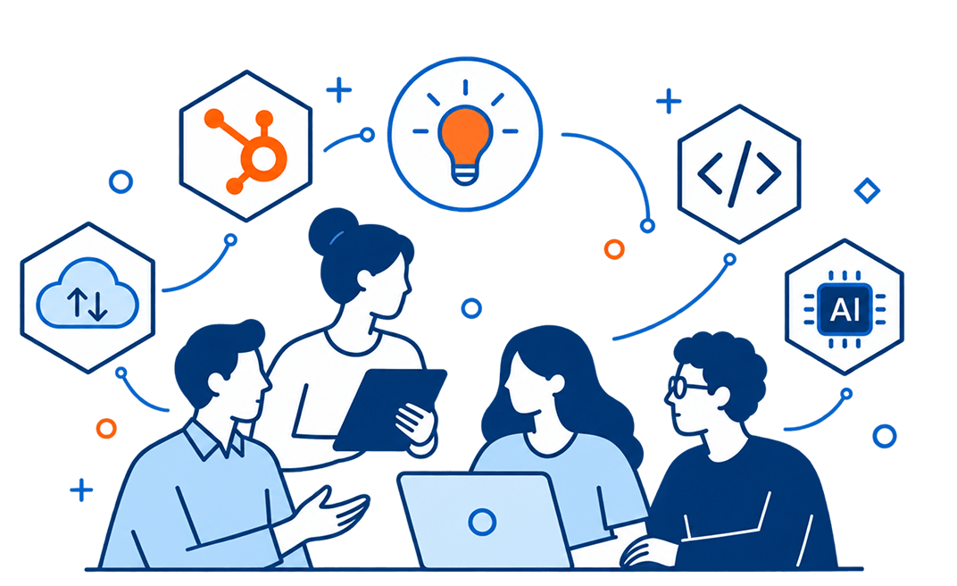 Collaborative Tech Ideas and AI Icons 1